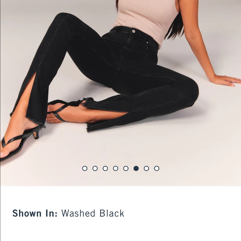 Abercrombie Curve Love Black Jeans